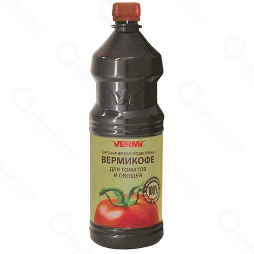 Удобрение жидкое VERMI Вермикофе для томатов и овощей, 1 л (4660009180460)