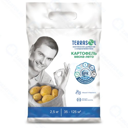 Удобрение ТЕРРАСОЛ Минеральное с микроэлементами, для картофеля, 2,5 кг (Of000007657)