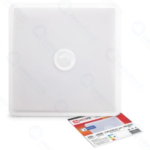 Светильник промышленный IN-HOME СПБ-2Д-КВАДРАТ 20Вт 230В 4000К 1400лм 230мм, с  датчиком движения