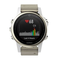 Смарт-часы Garmin Fenix 5S Sapphire Champagne/Leather GPS (010-01685-13)