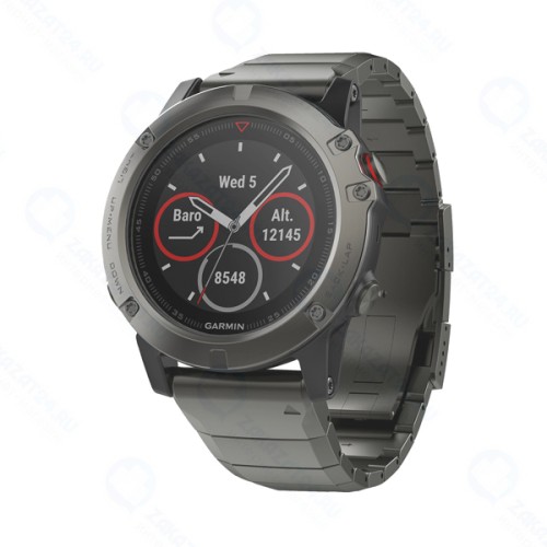 Смарт-часы Garmin Fenix 5 Sapphire GPS Grey/Metal Band (010-01688-21)