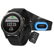 Смарт-часы Garmin Fenix 5 Slate Gray Bundle GPS (010-01688-30)