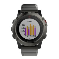 Смарт-часы Garmin Fenix 5X Sapphire GPS Grey/Metal Band (010-01733-03)