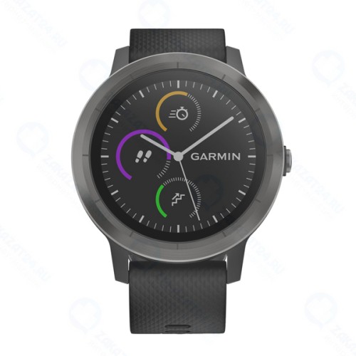 Смарт-часы Garmin Vivoactive 3 Silicone Slate Black (010-01769-12)
