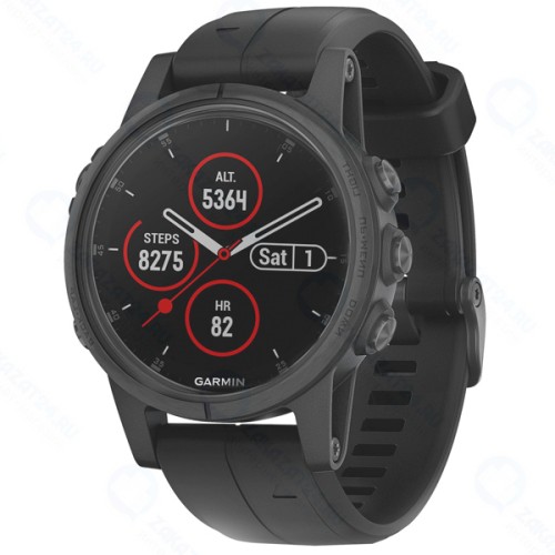 Смарт-часы Garmin Fenix 5S Plus Sapphire Black (010-01987-03)