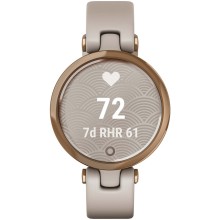 Смарт-часы Garmin Lily, безель цвета розовое золото, песочный корпус, силиконовый ремешок (010-02384-11)