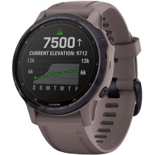 Смарт-часы Garmin Fenix 6S Pro Solar, аметистовые с темно-серым ремешком (010-02409-15)