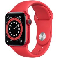 Смарт-часы Apple Watch S6 40mm PRODUCT(RED) Aluminum Case with PRODUCT(RED) Sport Band (M00A3RU/A)