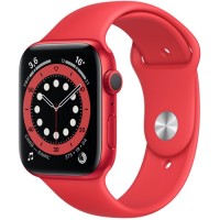 Смарт-часы Apple Watch S6 44mm PRODUCT(RED) Aluminum Case with PRODUCT(RED) Sport Band (M00M3RU/A)