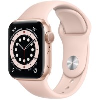 Смарт-часы Apple Watch S6 40mm Gold Aluminum Case with Pink Sand Sport Band (MG123RU/A)