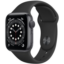 Смарт-часы Apple Watch S6 40mm Space Gray Aluminum Case with Black Sport Band (MG133RU/A)