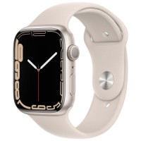 Смарт-часы Apple Watch Series 7 GPS 45mm Starlight Aluminium Case with Sport Band (MKN63RU/A)