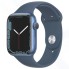 Смарт-часы Apple Watch Series 7 GPS 45mm Blue Aluminium Case with Abyss Blue Sport Band (MKN83RU/A)