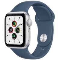 Смарт-часы Apple Watch SE GPS 40mm Silver Aluminum Case with Abyss Blue Sport Band (MKNY3RU/A)