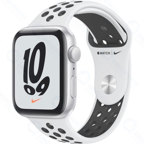 Смарт-часы Apple Watch Nike SE GPS 44mm Silver Aluminum Case with Pure Platinum/Black Nike Sport Band (MKQ73RU/A)