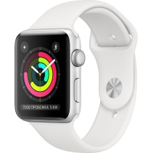Смарт-часы Apple Watch S3 38mm Silver Aluminum Case with White Sport Band Смарт-часы Apple Watch S3 38mm Silver Aluminum Case with White Sport Band