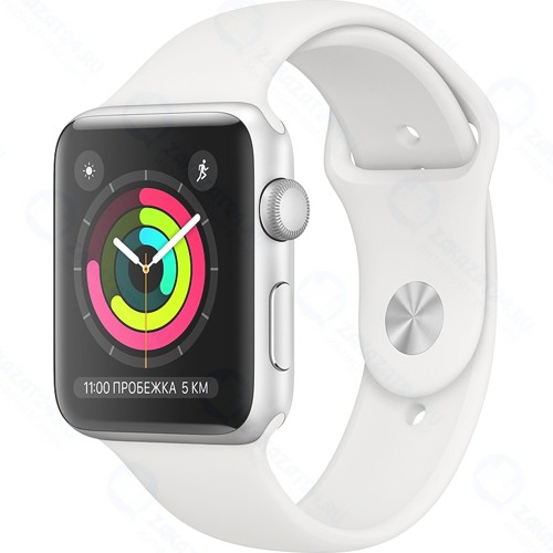 Смарт-часы Apple Watch S3 38mm Silver Aluminum Case with White Sport Band