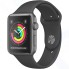 Смарт-часы Apple Watch S3 38mm Space Gray Aluminum Case with Black Sport Band
