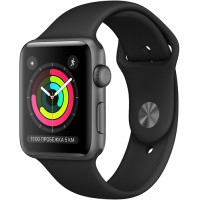 Смарт-часы Apple Watch S3 42mm Space Gray Aluminum Case with Black Sport Band