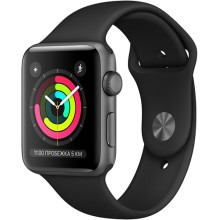 Смарт-часы Apple Watch S3 42mm Space Gray Aluminum Case with Black Sport Band Смарт-часы Apple Watch S3 42mm Space Gray Aluminum Case with Black Sport Band