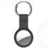 Брелок Deppa для Apple AirTag, с кольцом, силикон, черный (47212)