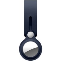 Брелок-подвеска Deppa для Apple AirTag, с петлей, силикон, синий (47217)
