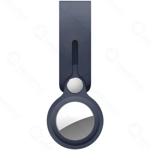 Подвеска Deppa для Apple AirTag, с петлей, силикон, синяя (47217)