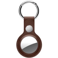 Брелок Deppa для Apple AirTag, с кольцом, PU, коричневый (47219)