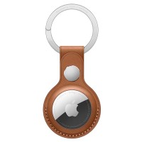 Брелок-подвеска Apple AirTag Leather Key Ring Saddle Brown (MX4M2ZM/A)