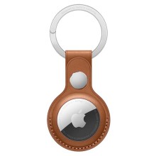 Брелок-подвеска Apple AirTag Leather Key Ring Saddle Brown (MX4M2ZM/A)