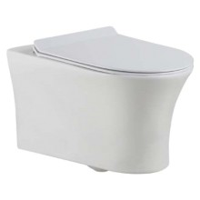 Унитаз AGGER безободковый, сиденье с микролифтом (AT01100) Унитаз AGGER безободковый, сиденье с микролифтом (AT01100)