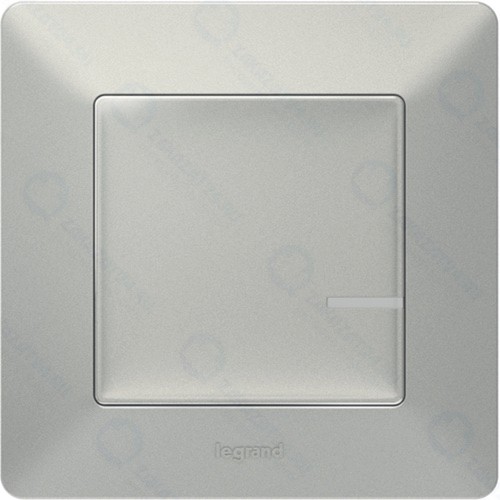 Выключатель с опцией светорегулирования Legrand Valena Life with Netatmo, 5-300 Вт, алюминий (752384)