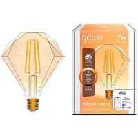 Светодиодная лента Gauss Smart Home DIM E27 Diamond Golden 7W