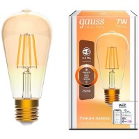 Светодиодная лента Gauss Smart Home DIM E27 ST64 Golden 7W