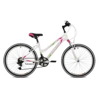 Велосипед подростковый Stinger Latina 24/12'' Microshift (2021), белый (24SHV.LATINA.12WH10)