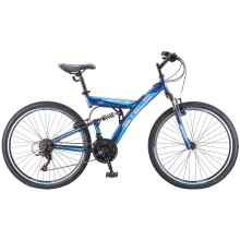 Велосипед Stels Focus V 26 18-sp (V030) 18, тёмно-синий (LU083836)