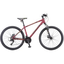 Велосипед Stels Navigator-590 MD 26 (K010) 16, бордовый/салатовый (LU089776)