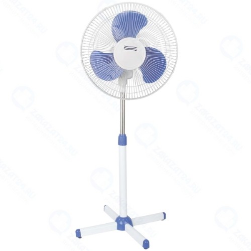 Вентилятор напольный Ergolux ELX-FS01-C35, синий/белый