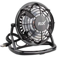 Вентилятор настольный Rix RDF-1500USB Black