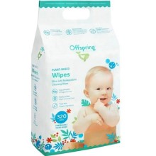 Влажные салфетки OFFSPRING биоразлагаемые, 320 шт (OF03W320)