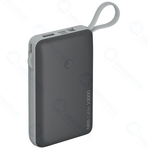 Внешний аккумулятор Deppa NRG Cable 4 в 1 10000 mAh Grey (33561)