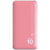 Внешний аккумулятор LYAMBDA 10000mAh PD+QC3.0 Slim Pink (LP301-PK)