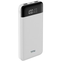 Внешний аккумулятор TFN Slim Duo LCD 10000 mAh White (TFN-PB-217-WH)