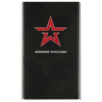 Внешний аккумулятор RED-LINE J01 Армия России: дизайн 16, 4000mAh, серебристый (УТ000016290)