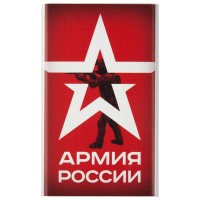 Внешний аккумулятор RED-LINE J01 Армия России: дизайн 19, 4000mAh, серебристый (УТ000017276)