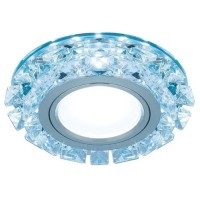 Встраиваемый светильник Gauss Backlight BL050 круглый, кристалл/хром, Gu5.3, 4100K