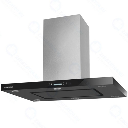 Вытяжка Maunfeld Harbour Glass Isla 90 Inox Glass Black