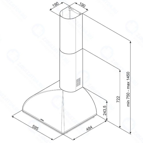 Вытяжка Smeg KS59POE