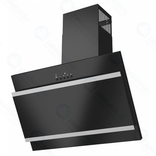 Вытяжка Maunfeld Tower G 60 Black Glass Black/Satyn Stripes