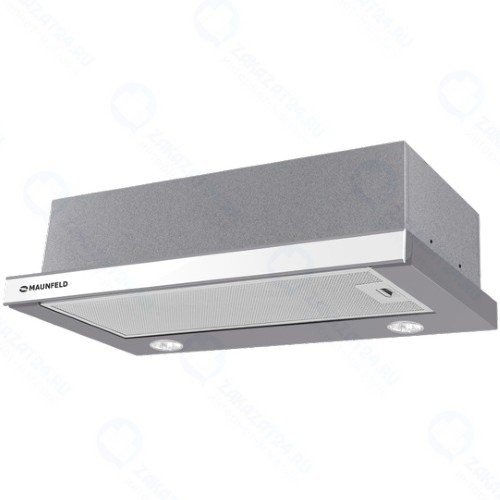 Встраиваемая вытяжка Maunfeld VS Slide 60 Metallic /White Glass